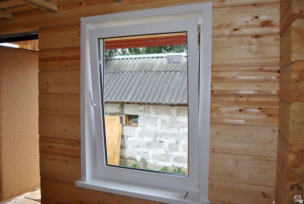 Внутренняя отделка пластиковых окон в деревянном доме:  окон в .