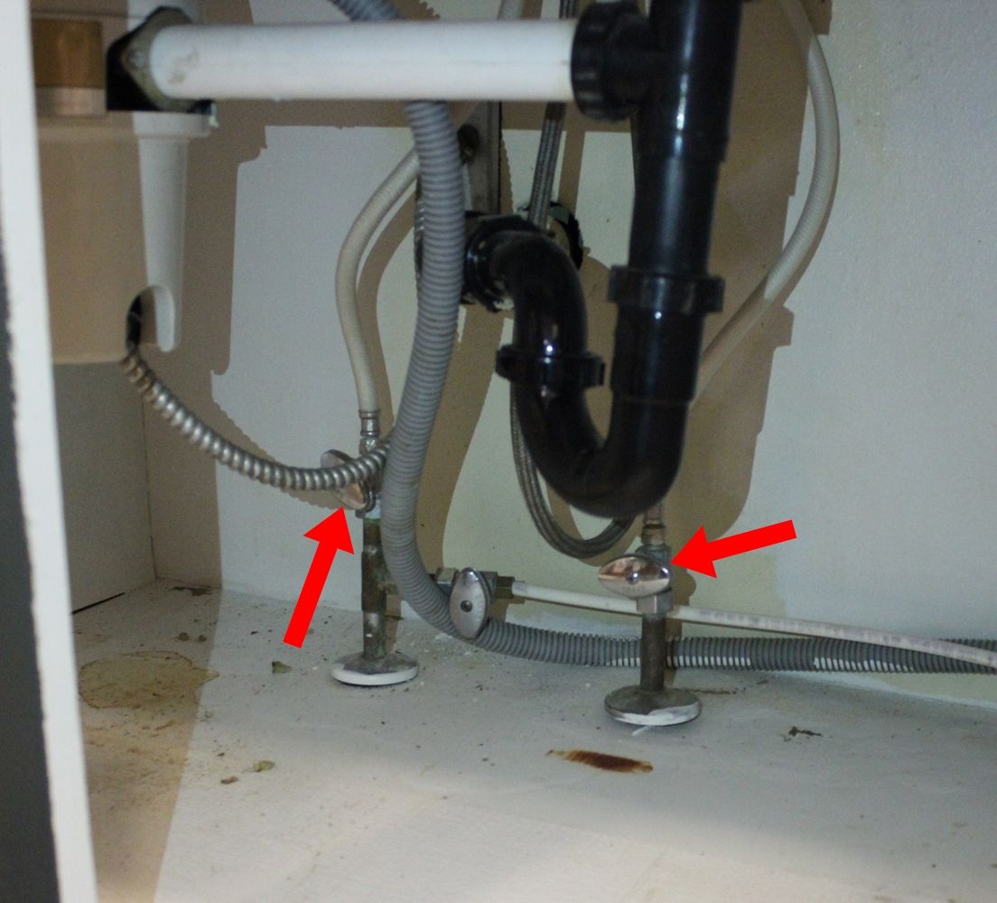 Clean under sink area