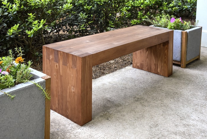 DIY outdoor bench