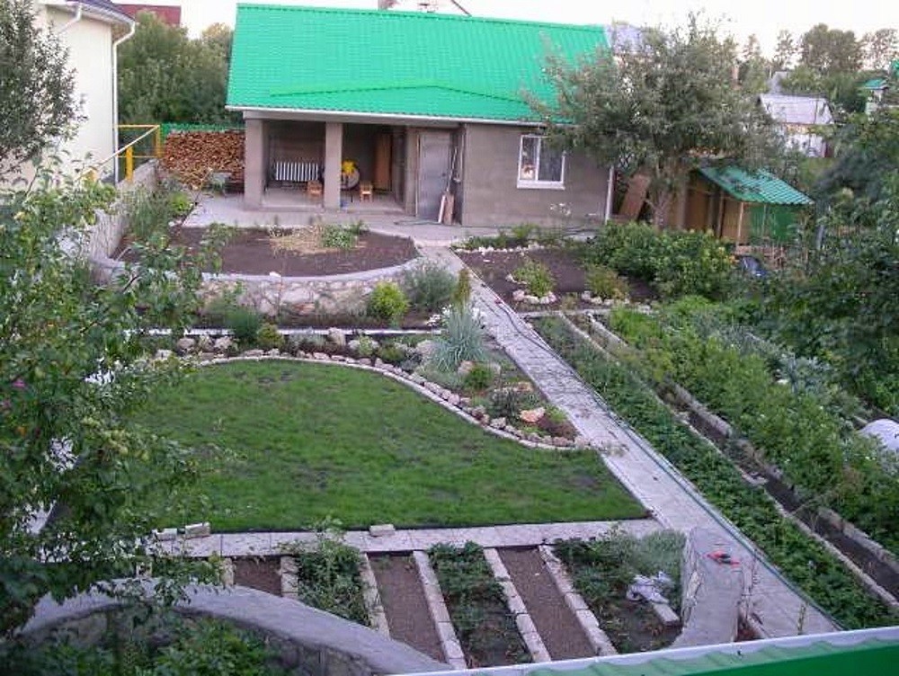 Аккуратный огород на небольшом садовом участке