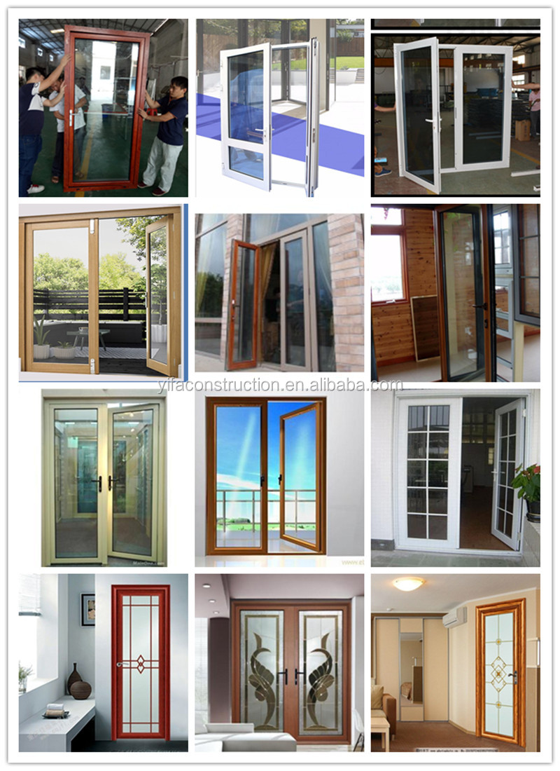 balcony opening glass door price/french casement door/pictures aluminum window and door