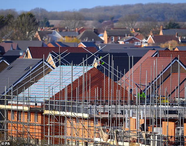 Target: Under former Prime Minister Theresa May, the Government pledged to build 300,000 new homes a year
