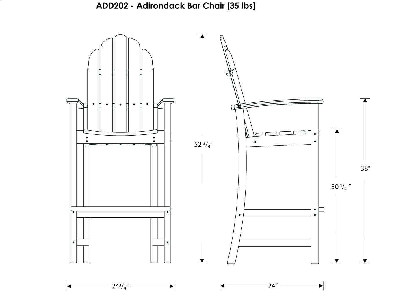 схема складного стула из дерева