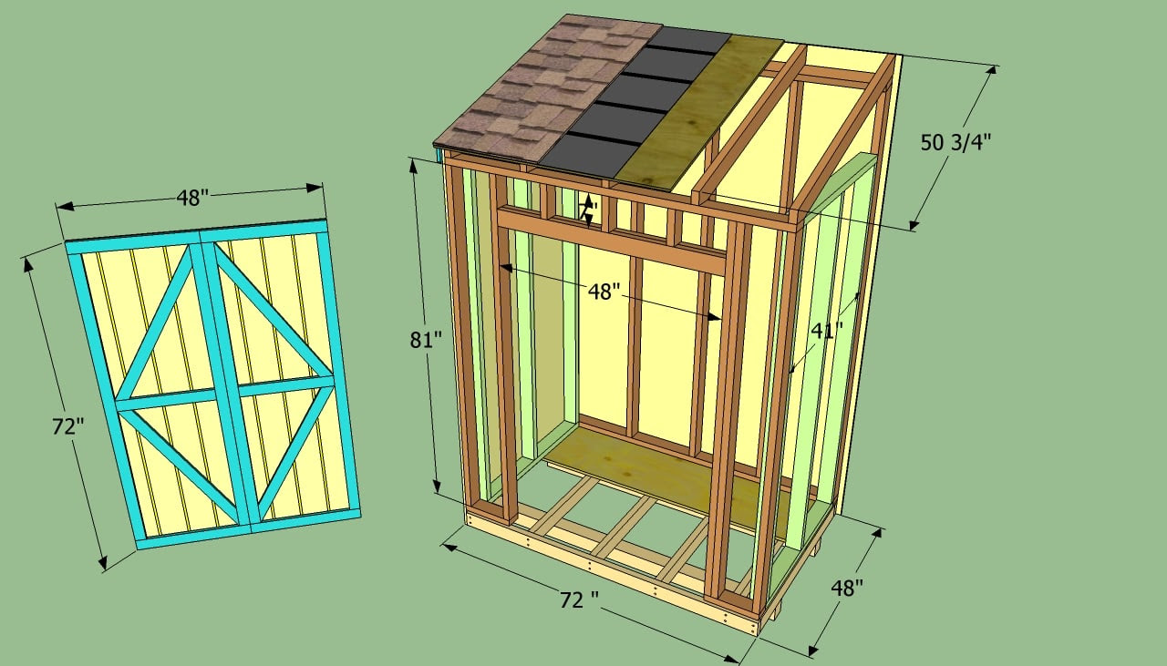 Sketchup проект хозблока