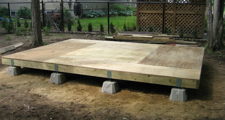 How to build a shed floor