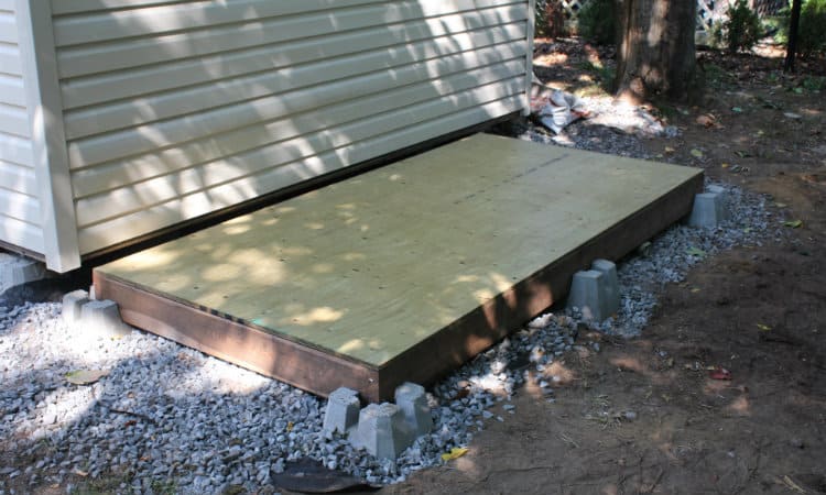 Plywood for shed floor