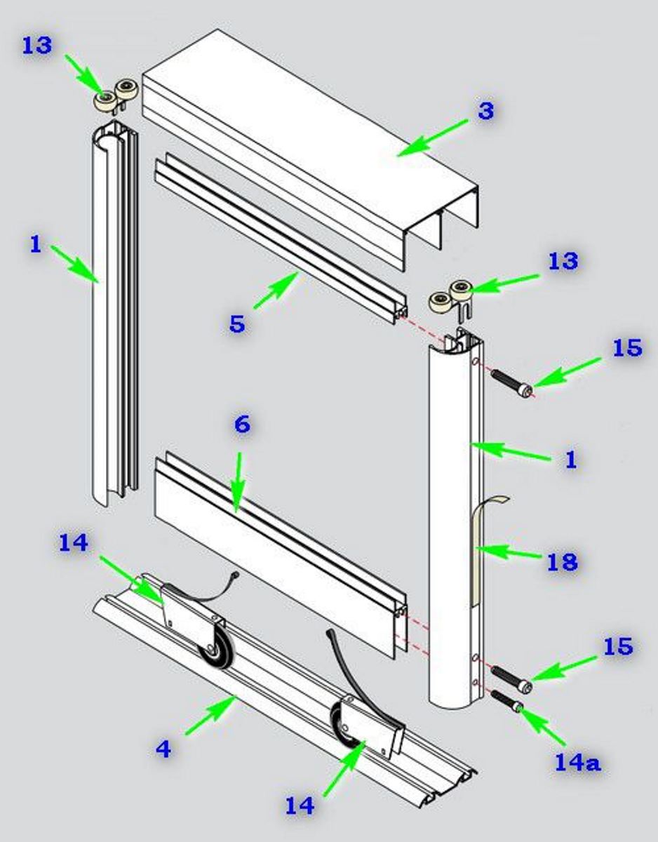 Схема сборки дверей шкафа купе