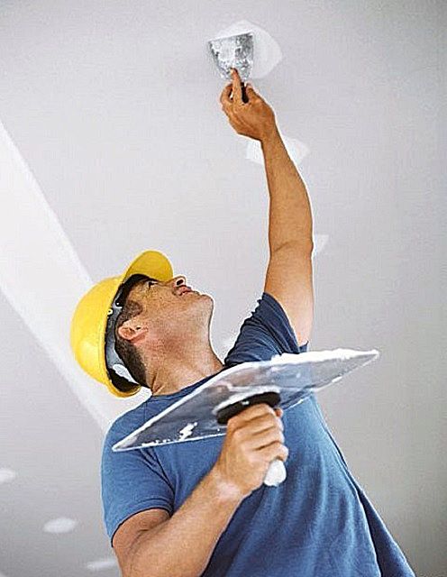 Как зашпаклевать потолок под покраску