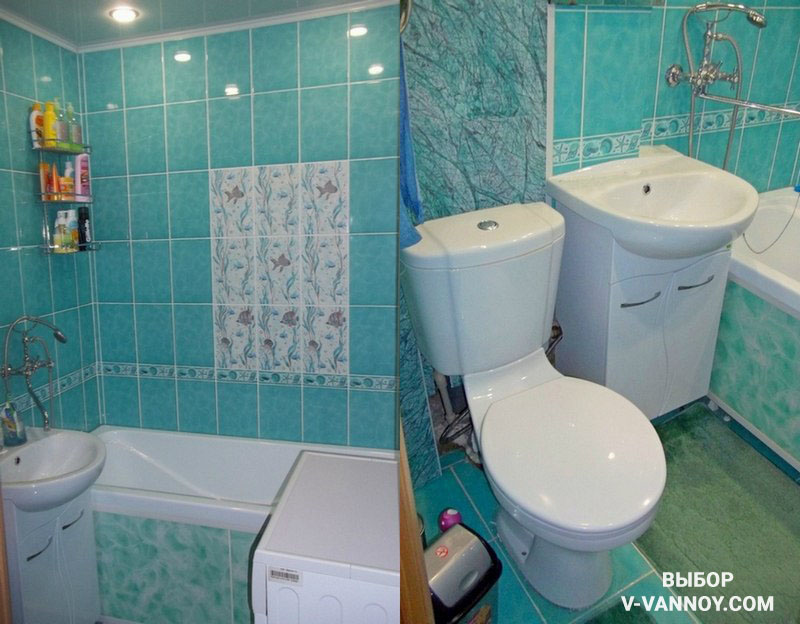 Аксессуары ванной должны сочетаться между собой, а также с основным тоном плитки. В основном используют следующие элементы наполнения интерьера: полотенца, коврики, корзина для белья и т.д.