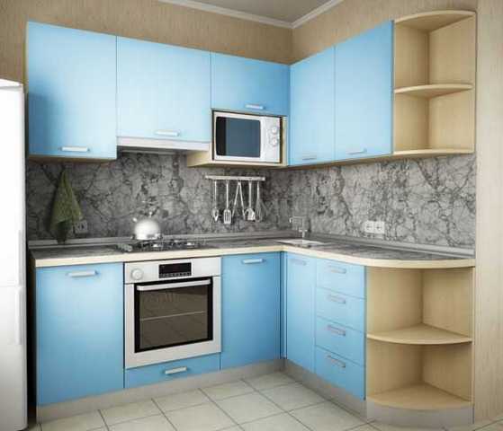 Модели кухонных гарнитуров угловых для маленькой кухни