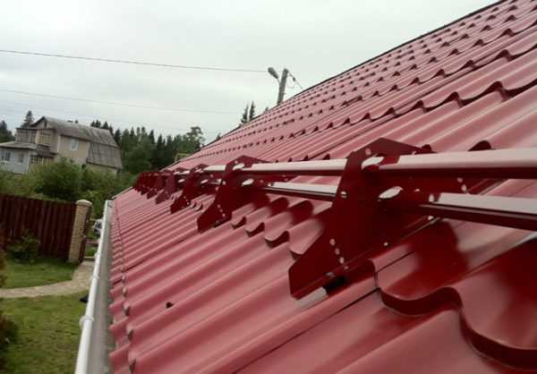 Монтаж снегозадержателей на крыше – устройство монтажа и как правильно .
